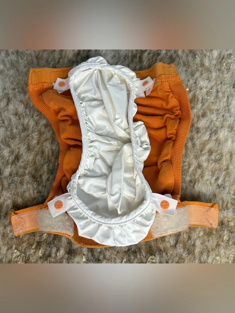 5 for $25🔥GDiapers Orange Reusable Cloth Diaper Small (8-14‎ lbs.)